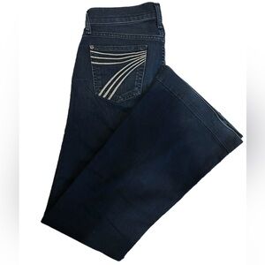 7 FOR ALL MANKIND Vintage Dojo Flare Full Length Denim Pants - Size 25